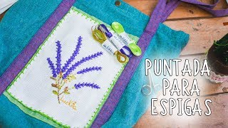 Bordado a mano Puntadas decorativas faciles 2Easy Hand embroidered decorativas stitchesESPIGAS [upl. by Nedrob]