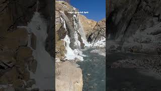 Lingti waterfall Spiti [upl. by Atillertse421]