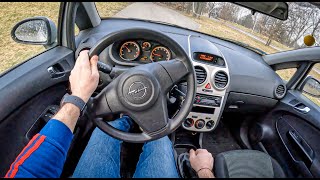 2006 Opel Corsa D 12 80HP  POV Test Drive 1040 Joe Black [upl. by Anikehs]