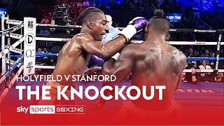 Evan Holyfields huge KO on Charles Stanford  2nd round TKO finish 💥 [upl. by Dusa781]