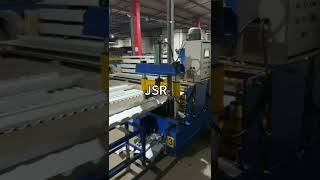 【JSR】Trapezoidal Color Roofing Ridge Cap Sheet roll forming machine [upl. by Redyr]