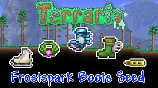 Terraria 14 Frostspark Boots Seed No longer works [upl. by Israel942]