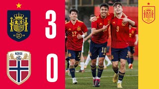 RESUMEN  España 30 Noruega  Partido internacional amistoso  🔴 SEFUTBOL [upl. by Nollie738]