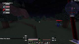 Playing Demon slayer mod in Minecraft [upl. by Annadiane]