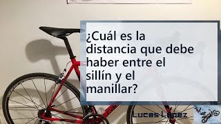 ¿Cuál es la distancia que debe haber entre el sillín y el manillar [upl. by Placia450]