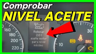 COMO COMPROBAR NIVEL De ACEITE MercedesBenz clase C 22D [upl. by Renrew]