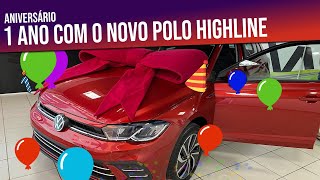 1 Ano com o Polo Highline 170 TSI compraria novamente [upl. by Ilrahs91]