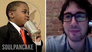 Kid President FINALLY Interviews Josh Groban [upl. by Aihsetan]