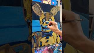 💛🖌️Painting Springtrap fivenightsatfreddys fnaf painting canvaspainting springtrap art [upl. by Aksel]