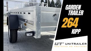 Długa przyczepa jednoosiowa Unitrailer Garden Trailer 264 KIPP [upl. by Jorgenson]