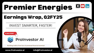 Premier Energies Ltd  Q2FY25 Earnings Wrap  premierenergies [upl. by Anagrom307]