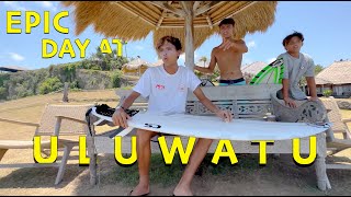 EPIC LATE SEASON WAVES AT ULUWATU with EVERYBODY [upl. by Akienahs]