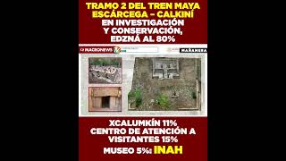 TRAMO 2 DEL TREN MAYA ESCÁRCEGA  CALKINÍ EN INVESTIGACIÓN Y CONSERVACIÓN [upl. by Langelo]