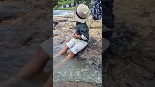 Junnu at chaparai water falls aaraku 🫣😋enjoining kidbabyboytouraarakuvally [upl. by Eiten]