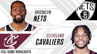 Brooklyn Nets at Cleveland Cavaliers  Full Game Highlights [upl. by Liw]