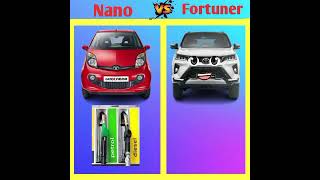 Nano vs fortuner viralvideo shortsvideo shortvideo viralshorts viral trending fortuner [upl. by Silin]