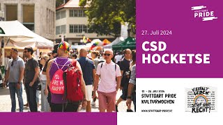 Stuttgart PRIDE 2024 CSD Stuttgart 2024  Hocketse [upl. by Hemminger]