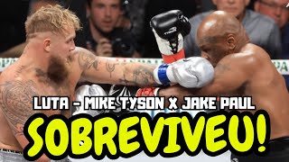 MIKE TYSON SOFREU CONTRA JAKE PAUL MAS SOBREVIVEU  RESULTADOS MIKE TYSON X JAKE PAUL [upl. by Jacques]