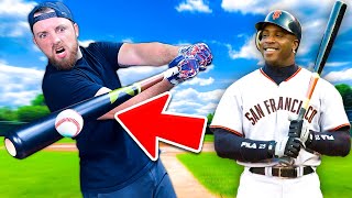 Can I Hit A Home Run With Barry Bonds Actual Baseball Bat [upl. by Nodearb]