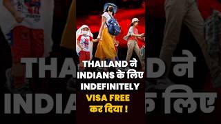 Thailand Extends VisaFree Entry for Indian Travelers  30Day VisaFree Travel to Thailand shorts [upl. by Ezalb]