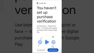 You havent set up purchase verification Play Store problem shortsfeed playstore playstoretricks [upl. by Viens]