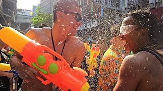 Songkran Festival 2024 Bangkok Thailand  Worlds Best Water Fight [upl. by Eniahs]