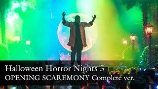 FULL HHN5 Opening Scaremony 2015 USS Halloween Horror Nights 5 [upl. by Dorita982]