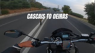 CASCAIS TO OEIRAS 0730 AM XT660R [upl. by Gerti]