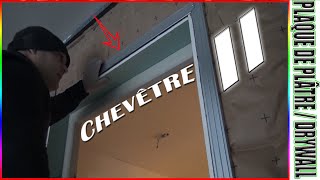 88 ➡️ PORTE CHEVÊTRE Dans cloison séparative Thermique amp Phonique Garage  part 2 [upl. by Eirahs]