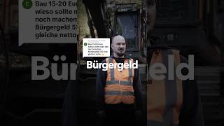 Bürgergeld statt arbeiten 🏗️ baustelle arbeiten handwerk bauarbeiter [upl. by Clevie972]