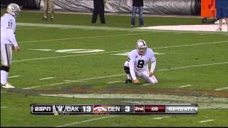 Sebastian Janikowski 63 Yard Field Goal And 70 Yarder PreGame [upl. by Chill]