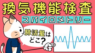 換気機能検査パート１ 肺気量分画と換気障害の分類 ～スパイログラム／拘束性・閉塞性換気障害／肺活量／1秒率など～ [upl. by Zicarelli340]