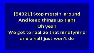 Wilson Pickett  Ninety Nine And A Half Wont Do karaoke [upl. by Padgett]