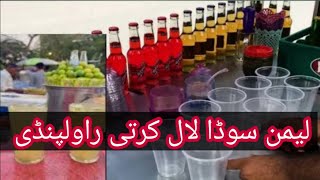 Lemon Soda  Lalkurti Rawalpindi  A1 Soda Muhammad Saleem [upl. by Alahc]