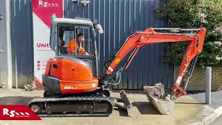 KUBOTA U353  MINI EXCAVATOR  RS MACHINERY HIRE AND SALE [upl. by Aonian]