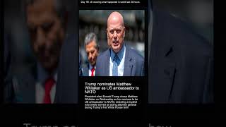 Trump nominates Matthew Whitaker as US ambassador to NATO [upl. by Lyssa]