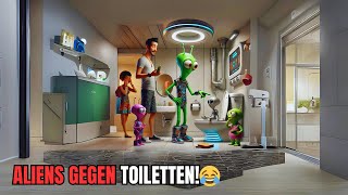 Aliens probieren die Toiletten der Erde und ihre Reaktionen sind unbezahlbar😂🚽 [upl. by Anilatak]