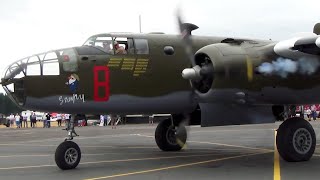 B25 Mitchell Bomber GRUMPY Engine StartUp [upl. by Maggy397]