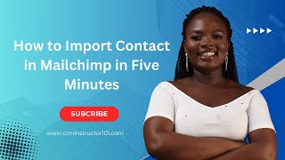 How to import contact in mailchimp in just five minute [upl. by Eerihs]