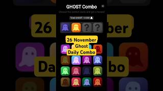 26 November Ghost Daily Combo ghost shorts shortsfeed [upl. by Edlihtam]