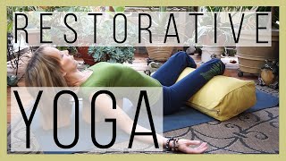 60 min Restorative Yoga Core Belief Not Enough Cultural Conditioning Series Yoga w Melissa 171 [upl. by Aiem]