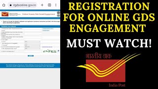 HOW TO REGISTER ON GDS ONLINE ENGAGEMENT STEPBYSTEP  GDS VACANCY 2023 Sejaldishawer [upl. by Angelle]