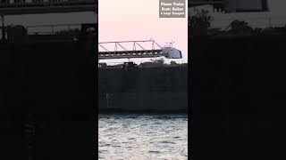 shorts John J Boland 207m Ship Under The Bluewater Bridges ships [upl. by Muslim775]