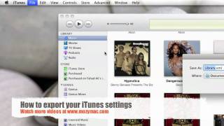 How to export your itunes settings [upl. by Ynnor]