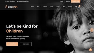 Charity Nonprofit React with HTML Template  Creative Template [upl. by Naivaj]