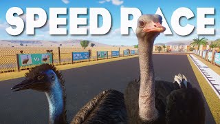 Can Emu beat Ostrich in a Speed Race Planet Zoo Racing Challenges [upl. by Tager660]