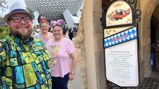 EPCOT World Showcase  Eating At Biergarten Buffet amp Trying UNIQUE Snacks  Walt Disney World [upl. by Kela297]