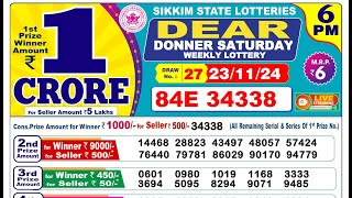 🔴Lottery Sambad Today 0600pm 231124 Dear Lottery Result Pdf Download [upl. by Enilav644]