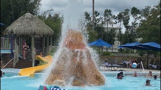 Volcano amp Slides Pool at Hilton Aqua Sol [upl. by Ierbua]