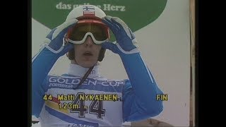 Ski Flying World Championships  Kulm  Bad Mitterndorf 1986  highlights  crashes [upl. by Mackie]